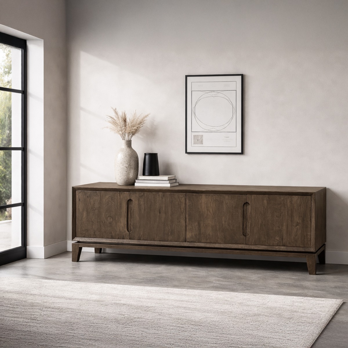 Tennis balls on a court