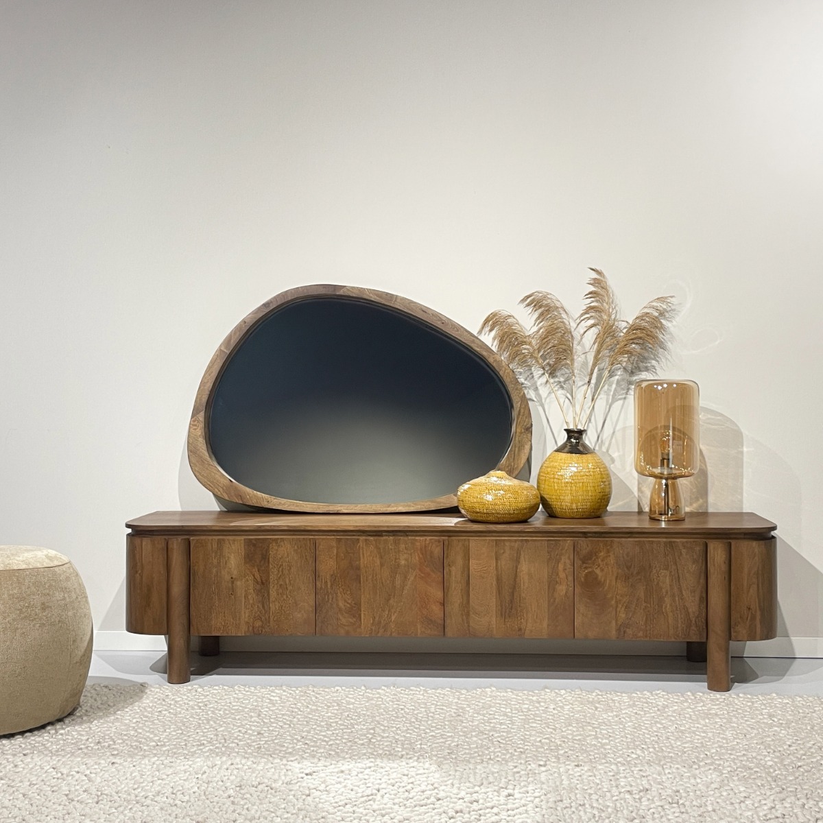 Tennis balls on a court